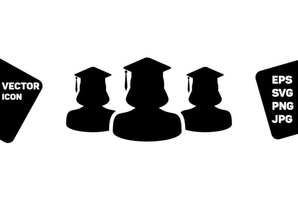 Academic Icon Vector Female Group: A Versatile Graphic Design Asset for Modern Branding