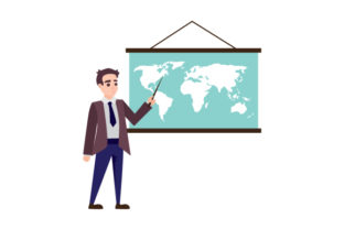 Geography Teacher: A Versatile Crafts Design for School Amp Projects