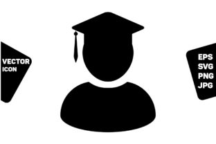 Knowledge Icon Vector Male Student: A Versatile Graphic for Creative Projects