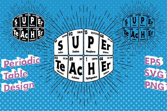Periodic Table Super Teacher Vector: A Versatile Graphic Design Asset for Creative Projects