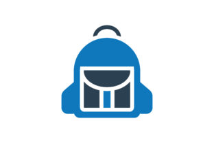School Bag Icon Vector: A Versatile Graphic for Modern Branding and Content Design