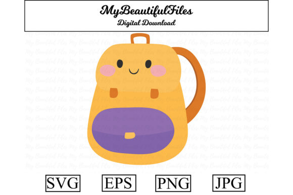 School Bag Kawaii Clipart Graphics and Illustrations Review