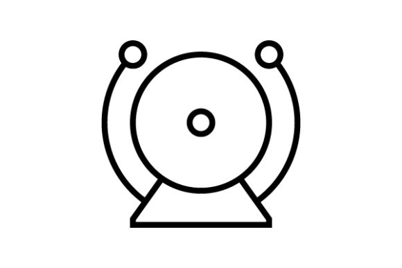 School Bell Line Icon: A Versatile Graphic Design Asset for Content Creators