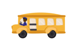 School Bus Driver SVG & PNG Design for Crafts and School Amp Creations