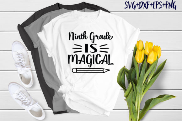 School Ninth Grade Is Magical – A Versatile Graphic Design Asset for Branding and T-Shirt Designs
