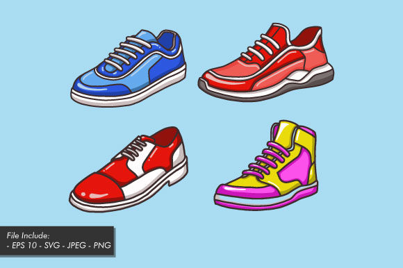Shoe Vector Illustration: A Versatile Graphic Design Asset for Modern Branding