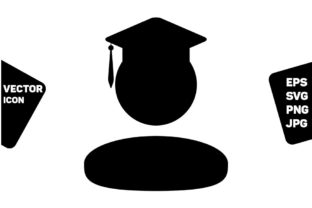 Study Icon Vector Male Student Person: A Practical Graphic Design Asset for Creators