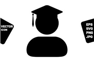 University Icon Vector Male Student: A Versatile Graphic Design Asset for Content Creators