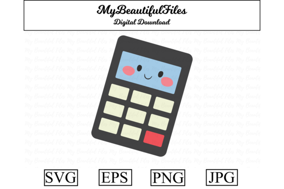 Using School Calculator Kawaii Clipart in Real Craft Projects