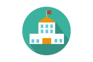 White School Icons: A Modern Graphic Design Asset for Polished Content